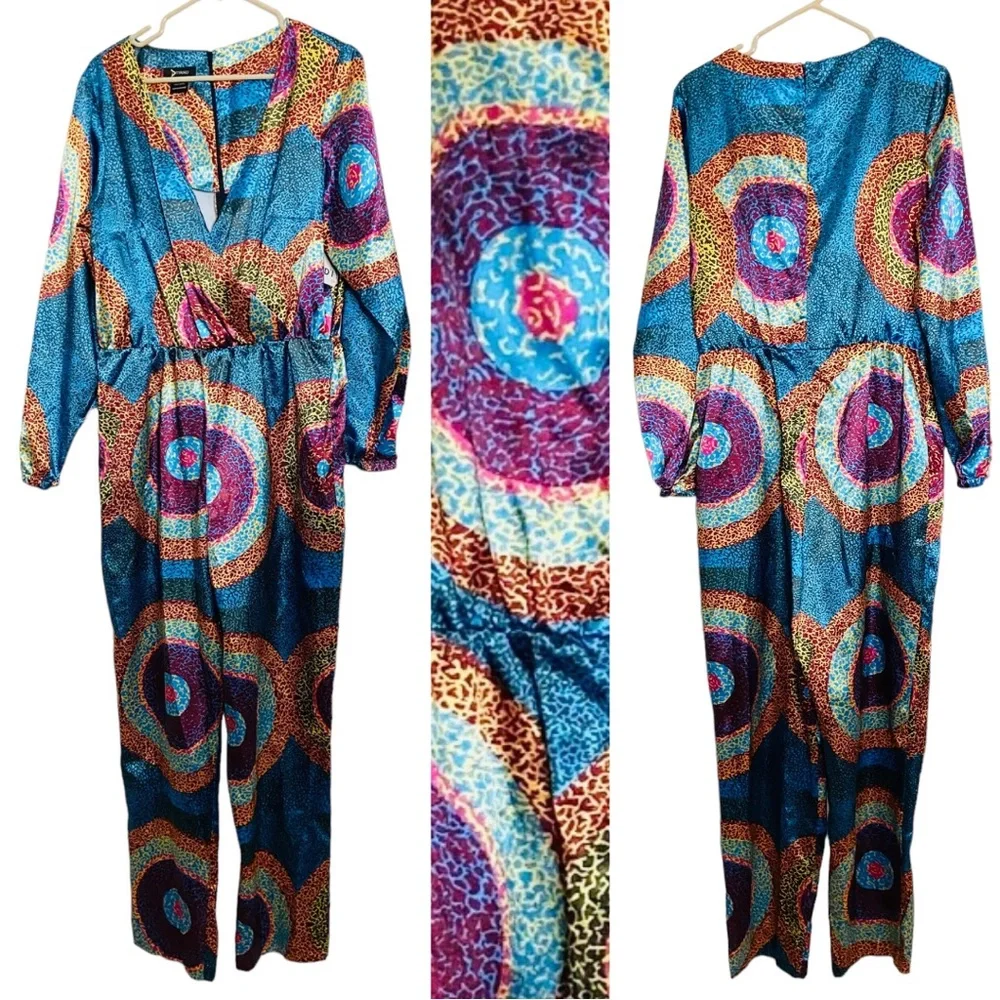D’iyanu African print jumpsuit - Picture 1 of 6